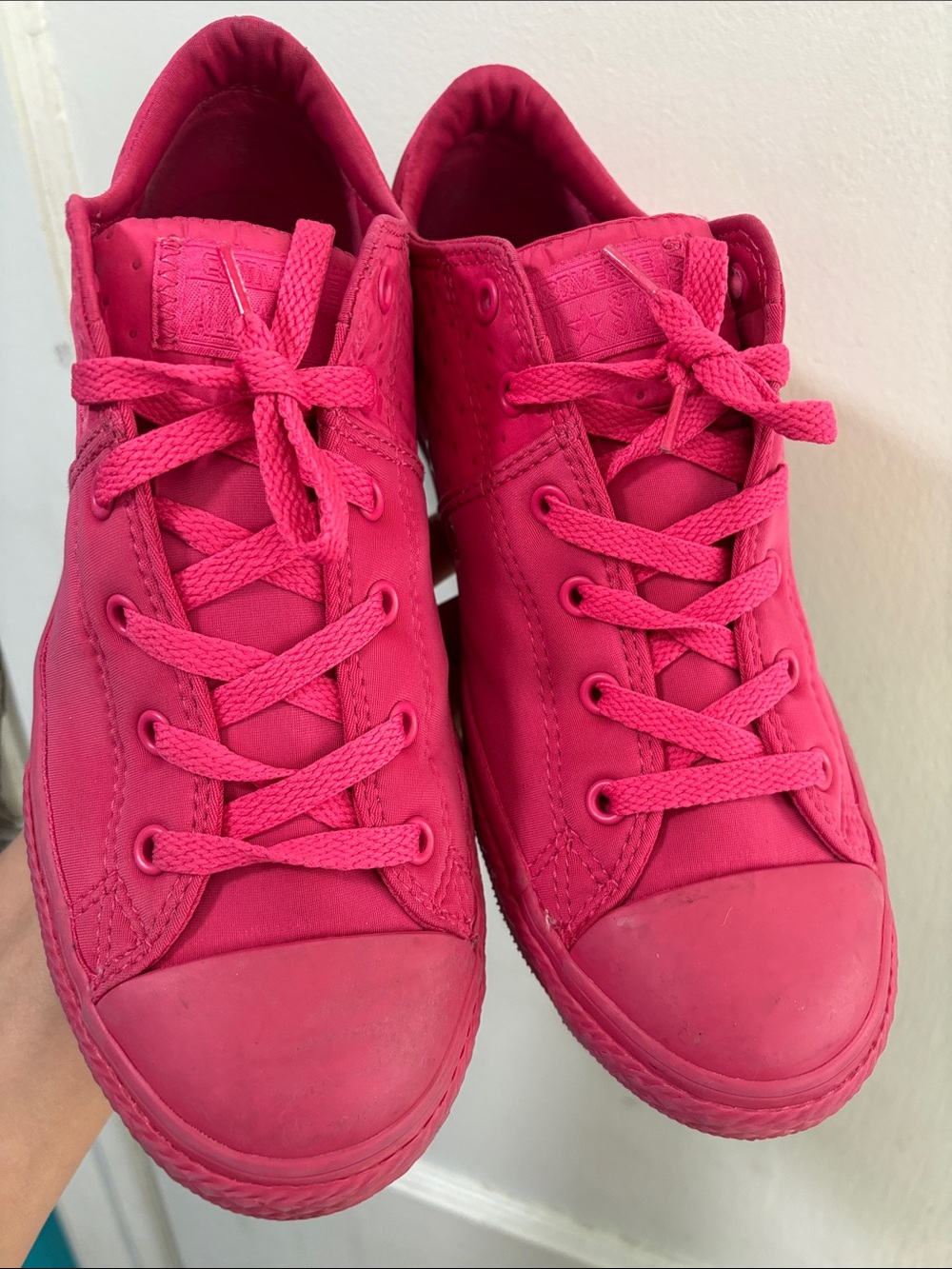 Converse Pink Low-Top Sneakers